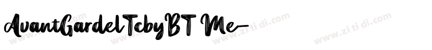 AvantGardelTcbyBT Me字体转换